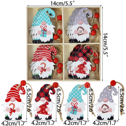 Crazycritter ™Christmas Tree Gnome Ornaments