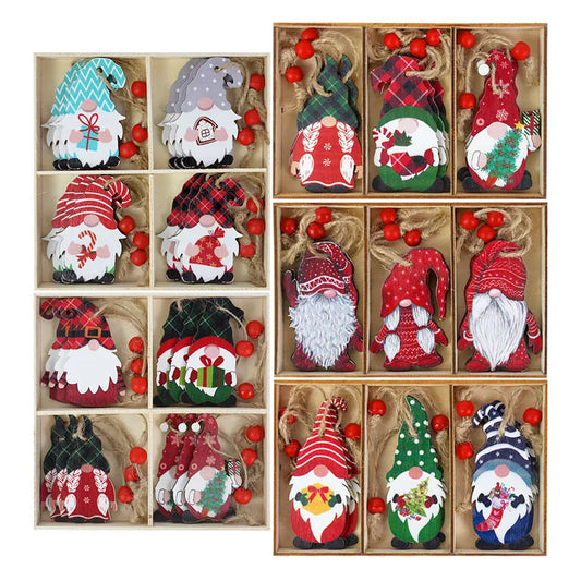 Crazycritter ™Christmas Tree Gnome Ornaments