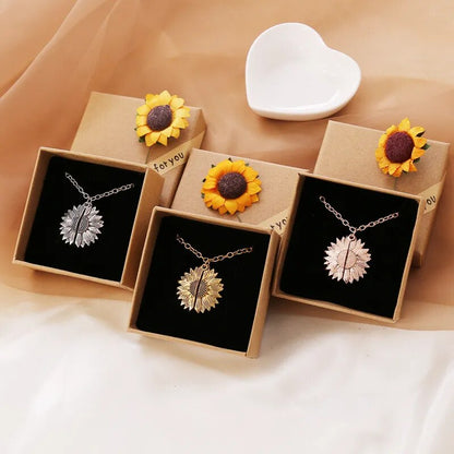 Crazycritter ™ Sunflower Hearts Necklace