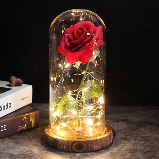 Crazycritter™ Enchanted Galaxy Rose Lamp