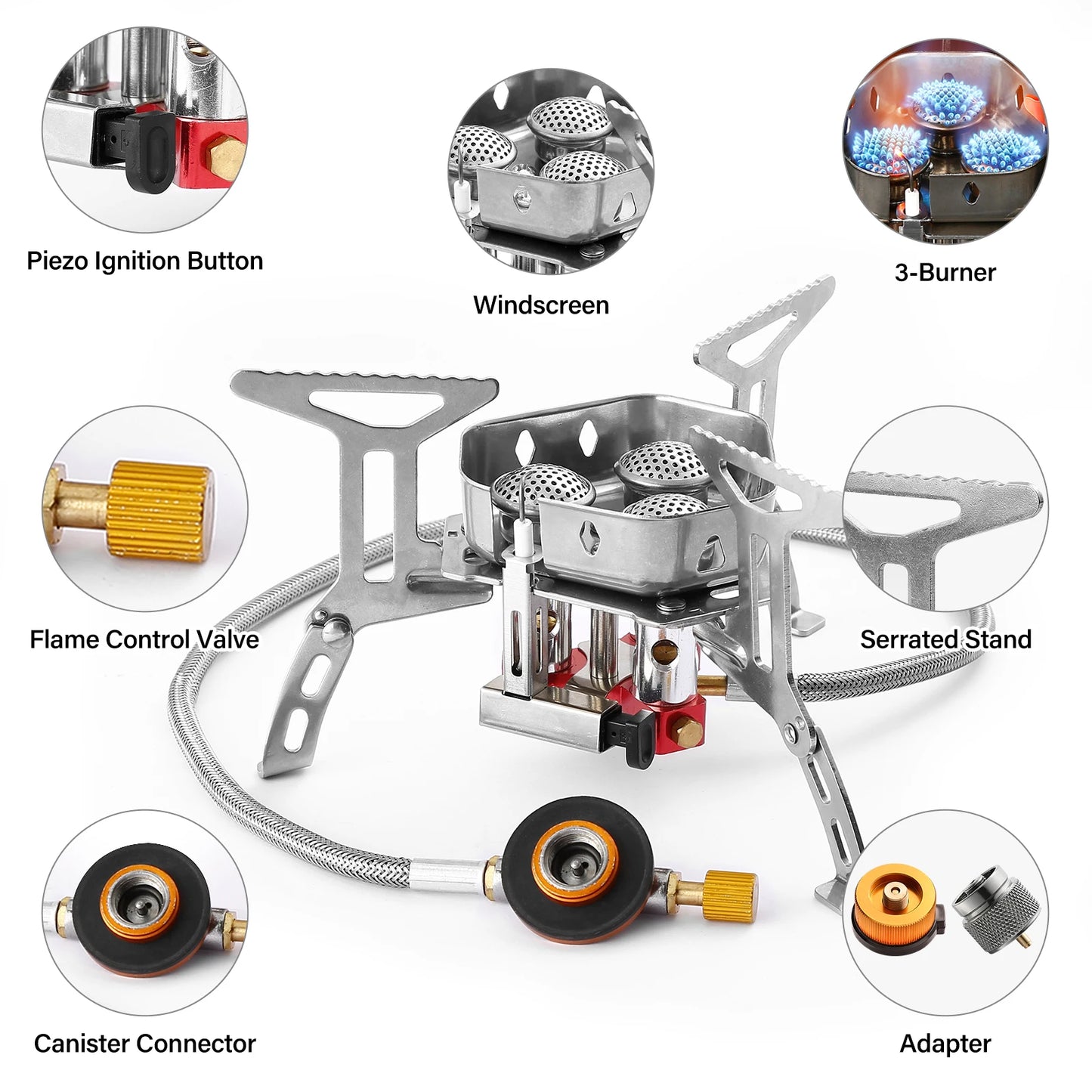 Crazycritter ™ Windproof Camping Stove