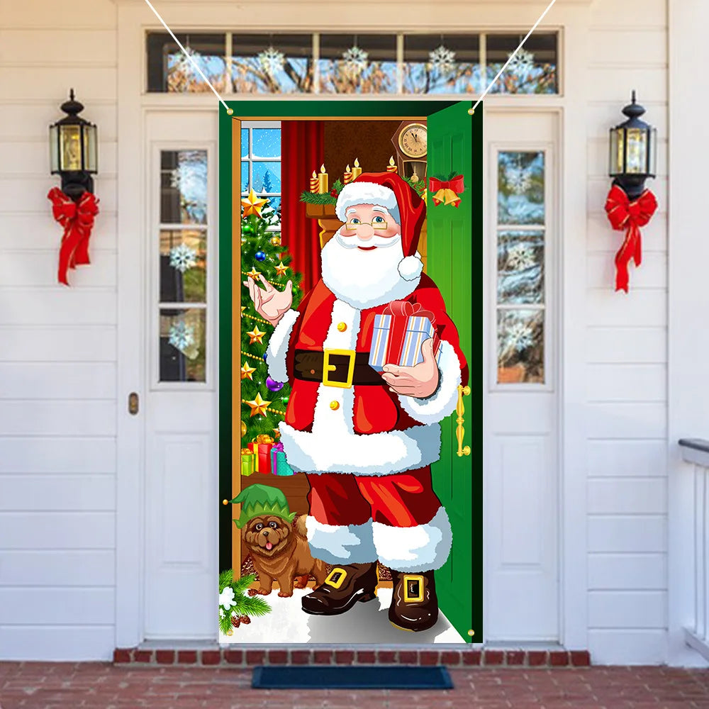 Crazycritter ™ Festive Christmas Door Tapestry.