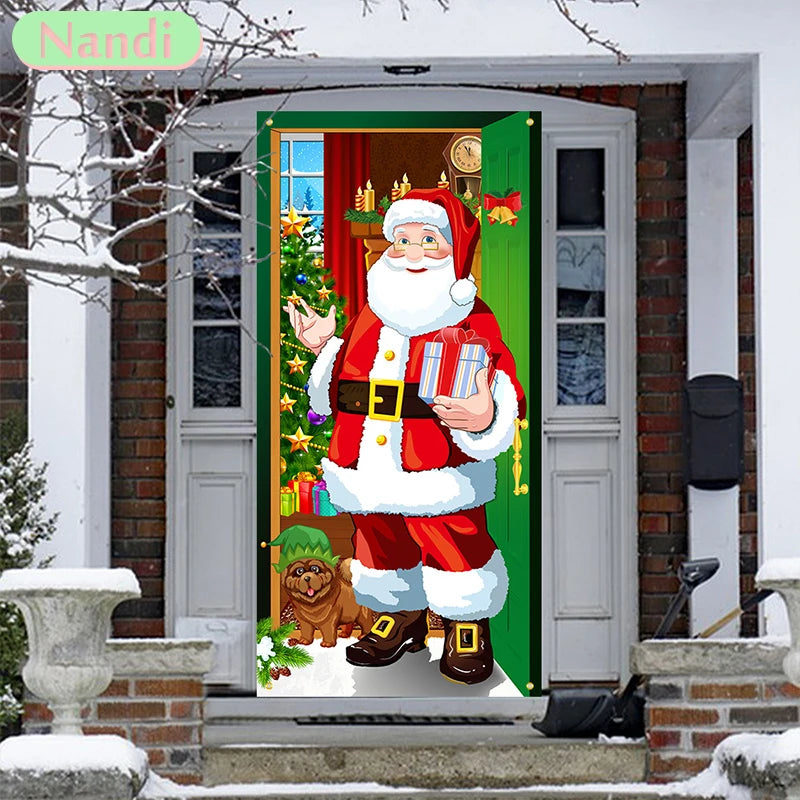 Crazycritter ™ Festive Christmas Door Tapestry.