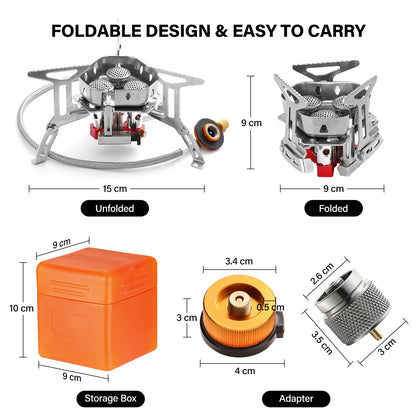 Crazycritter ™ Windproof Camping Stove