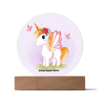 Adorable Circle Acrylic Plaque: Welcome to the Nursery